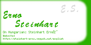 erno steinhart business card